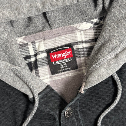 Wranglerシャツパーカー無骨ストリートコーデ古着