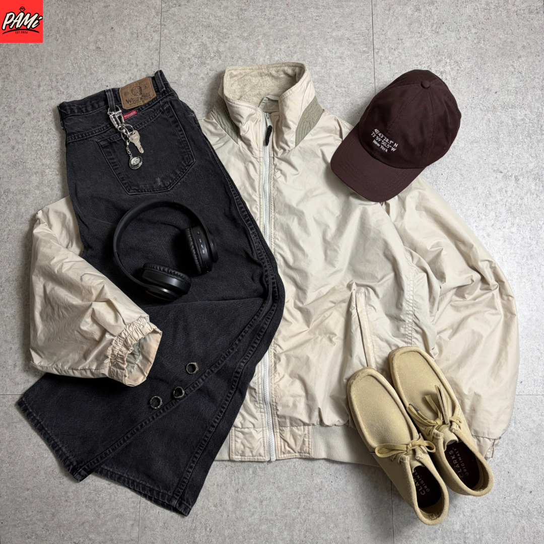 Columbiaフリースライナーナイロンジャケット古着