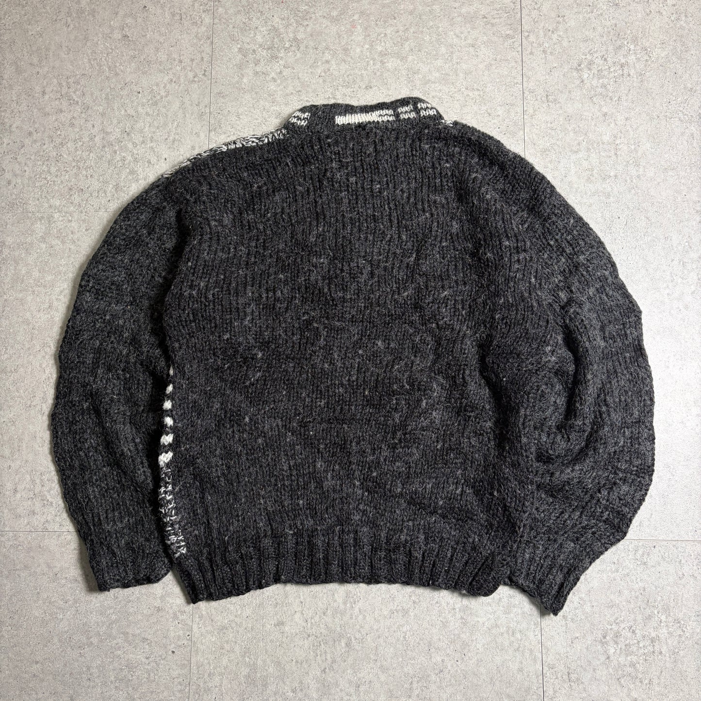 モヘアニットシティボーイコーデ古着