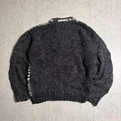 モヘアニットシティボーイコーデ古着