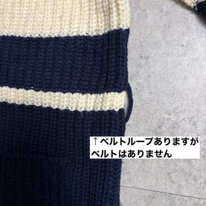 ニットカーデコーデュロイパンツコーデ古着