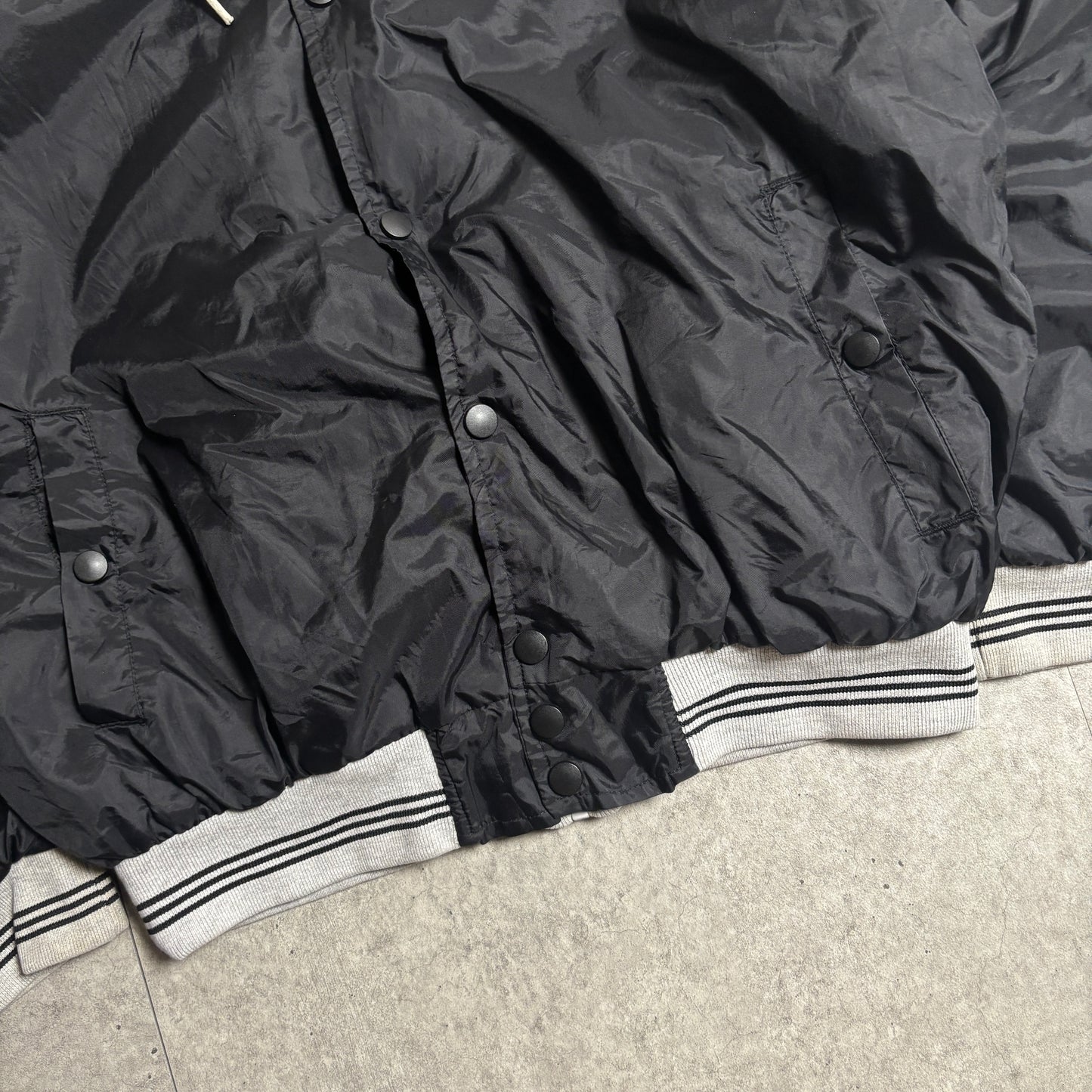 フード付きナイロンブルゾン短丈ストリートコーデ古着