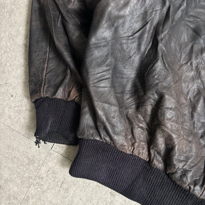 レザージャケットシティボーイコーデ古着