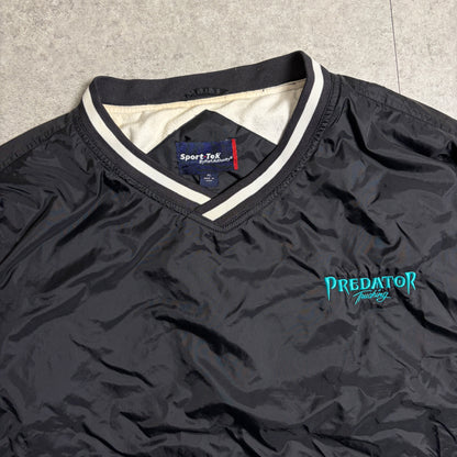 ナイロンプルオーバーブラックデニムストリートコーデ古着