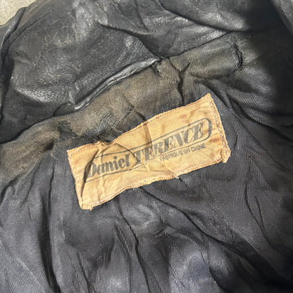 レザージャケットシティボーイコーデ古着