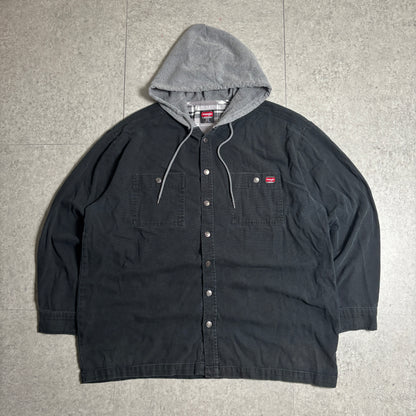 Wranglerシャツパーカー無骨ストリートコーデ古着