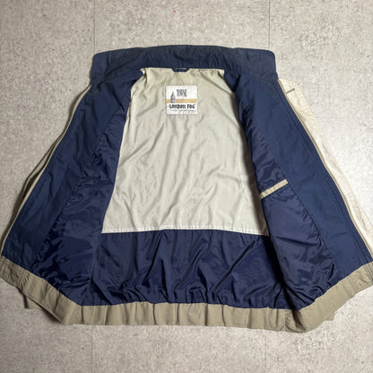 ハリントンジャケットベージュシティボーイコーデ古着