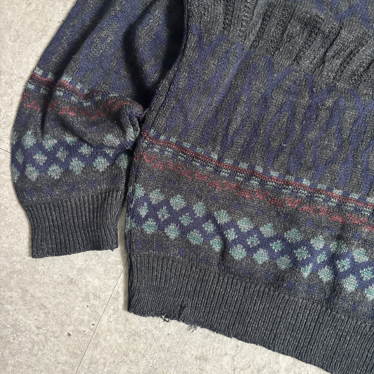 Carharttペインターパンツ総柄ニット古着