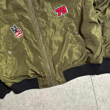 ワッペン付MA-1ストリートコーデ古着