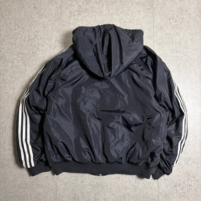 adidasリバーシブルパーカーコーデ古着