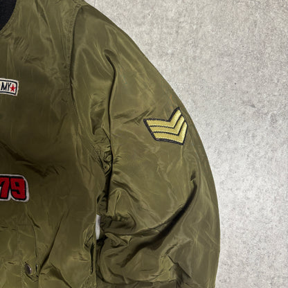 ワッペン付MA-1ストリートコーデ古着