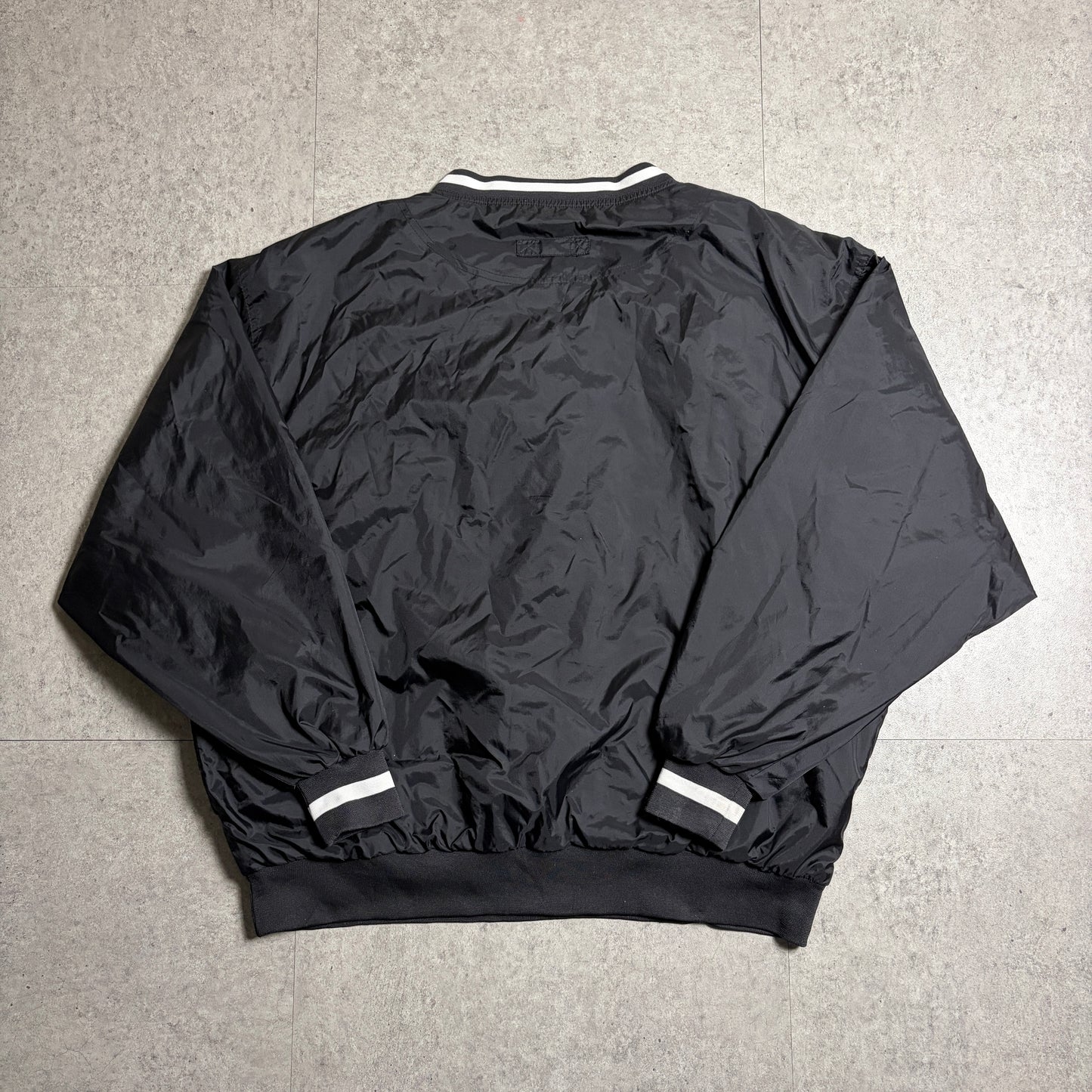 ナイロンプルオーバーブラックデニムストリートコーデ古着