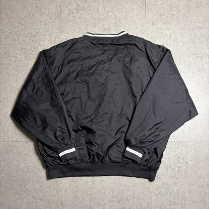 ナイロンプルオーバーブラックデニムストリートコーデ古着