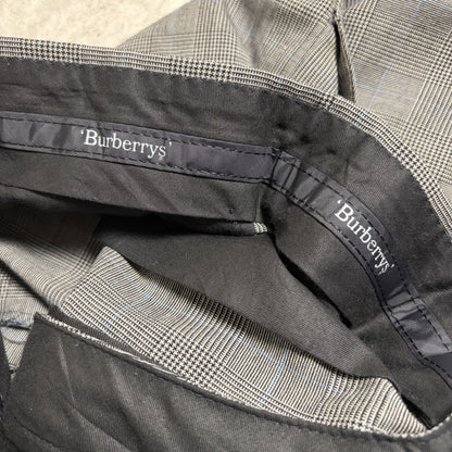 バーバリーグレンチェックスラックスシティボーイコーデ古着
