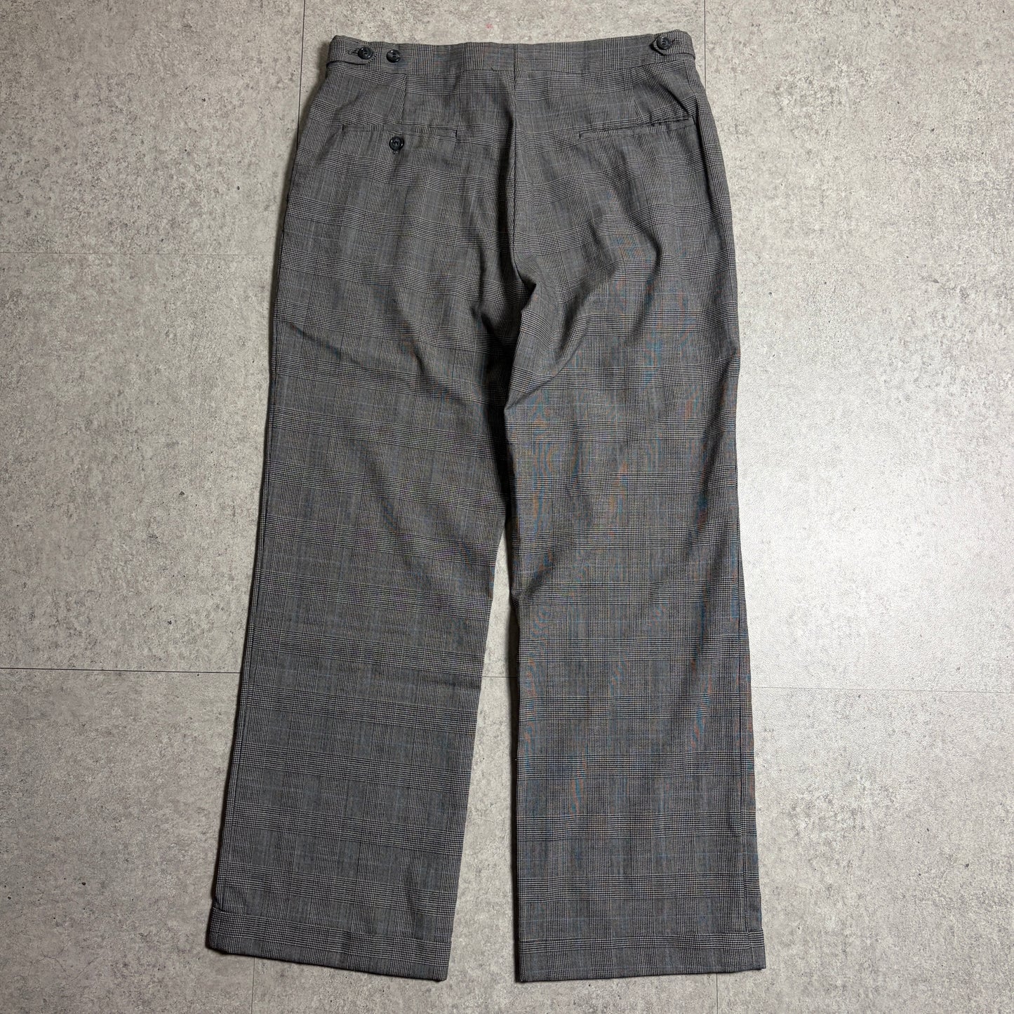 バーバリーグレンチェックスラックスシティボーイコーデ古着