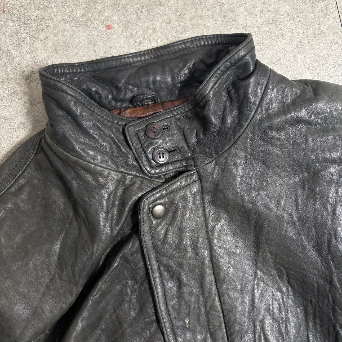 レザージャケットストリートコーデ古着