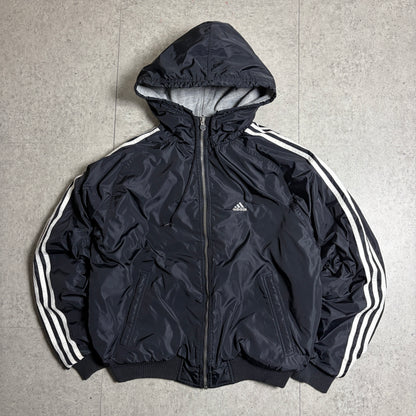 adidasリバーシブルパーカーコーデ古着