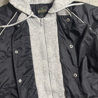 フード付きナイロンブルゾン短丈ストリートコーデ古着