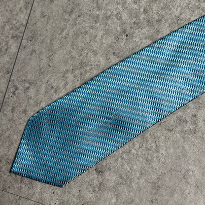 ワンタッチジップネクタイブルーストリートシティボーイ古着クラシック