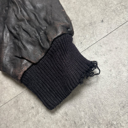 レザージャケットシティボーイコーデ古着