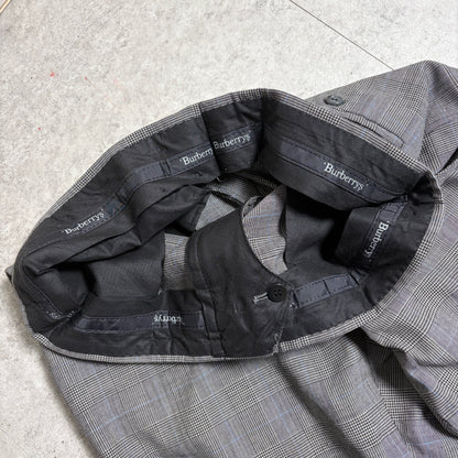 バーバリーグレンチェックスラックスシティボーイコーデ古着