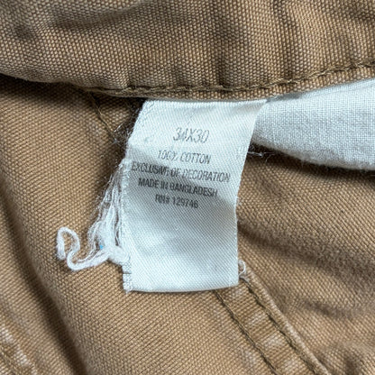 Vネックコットンニットダックパンツコーデ古着