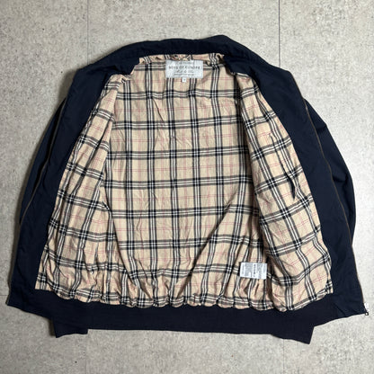 ハリントンジャケットネイビーシティボーイコーデ古着