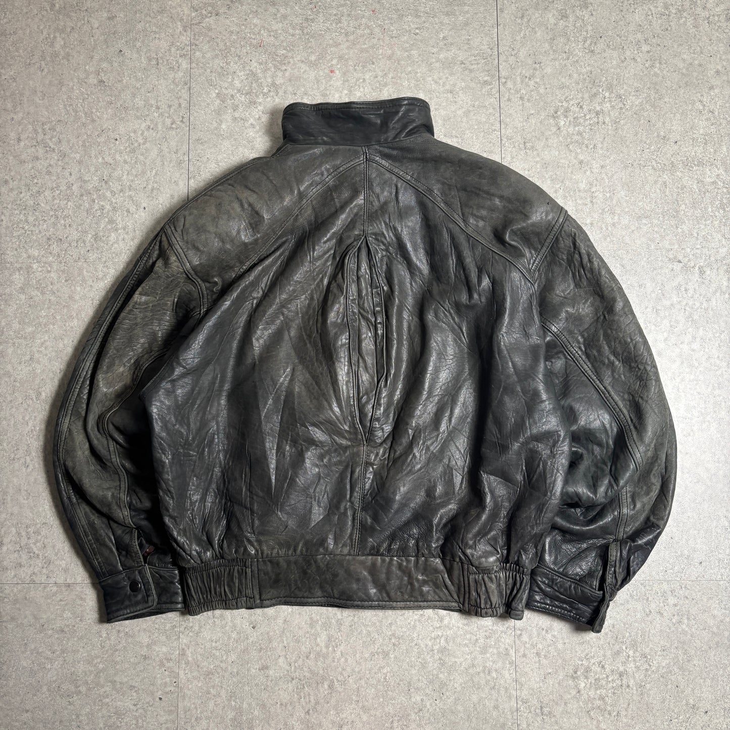 レザージャケットストリートコーデ古着