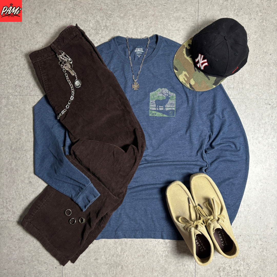 IZODネイチャーシティボーイコーデ古着