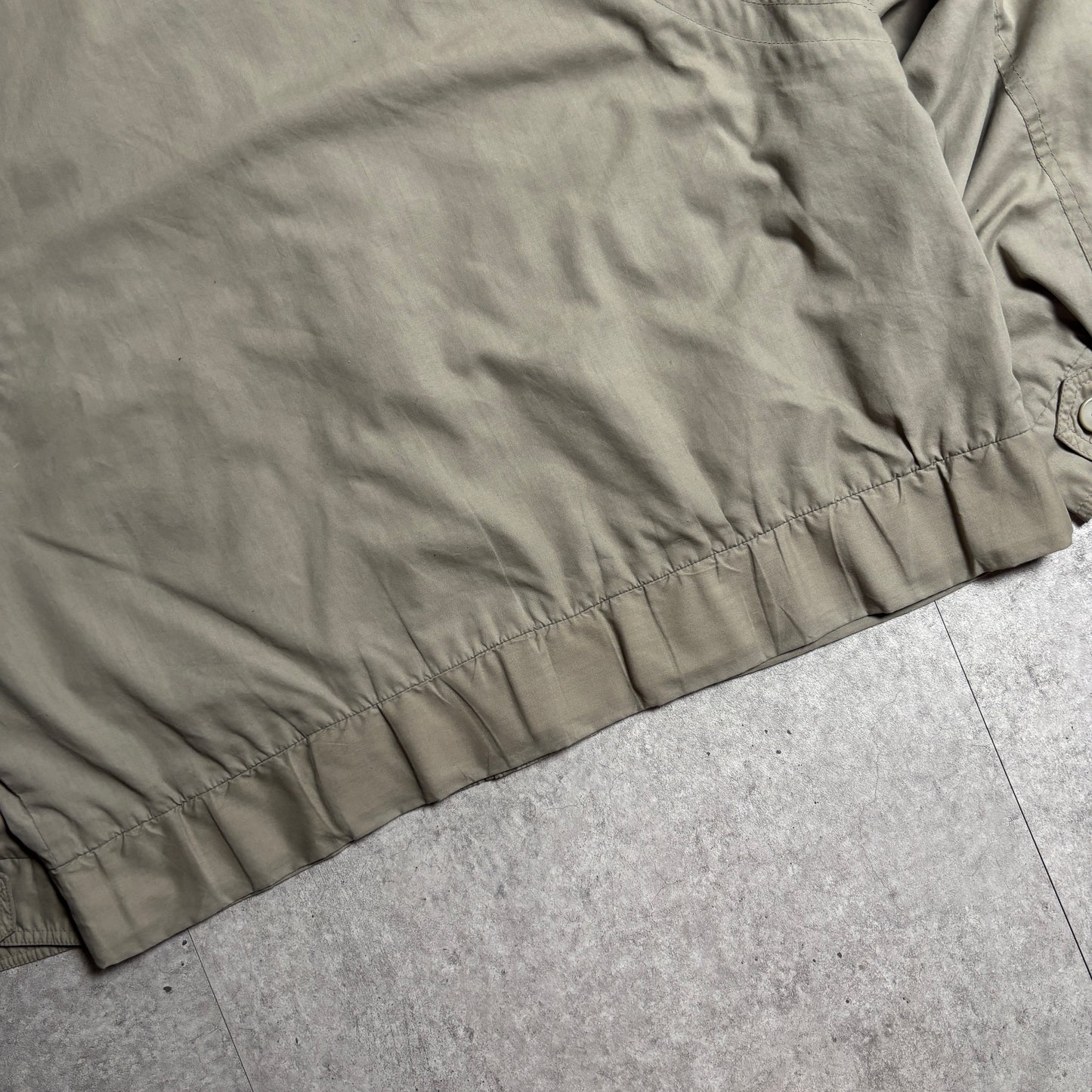 ハリントンジャケットベージュシティボーイコーデ古着