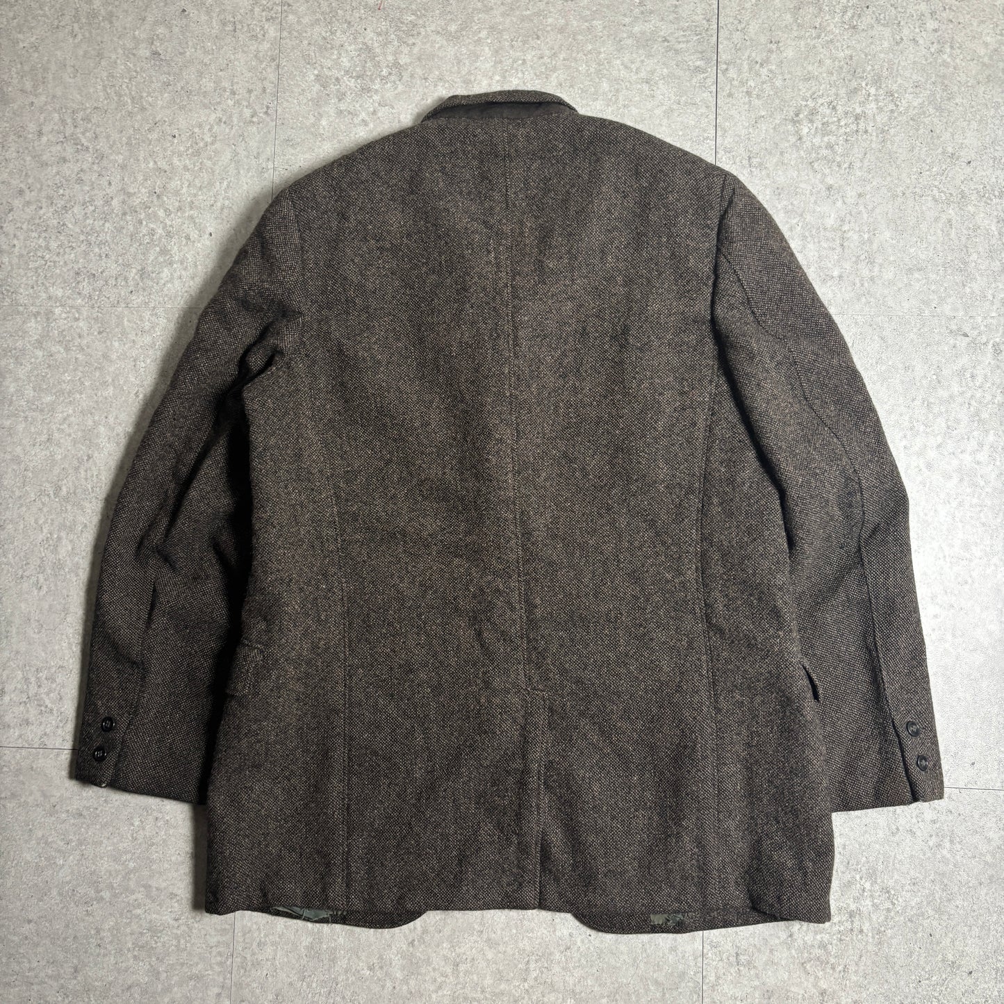 ハリスツィードシティボーイコーデ古着