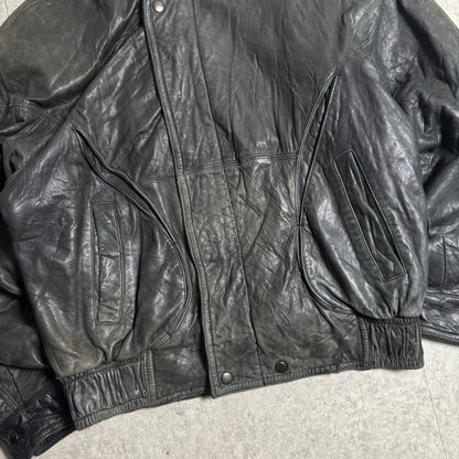 レザージャケットストリートコーデ古着