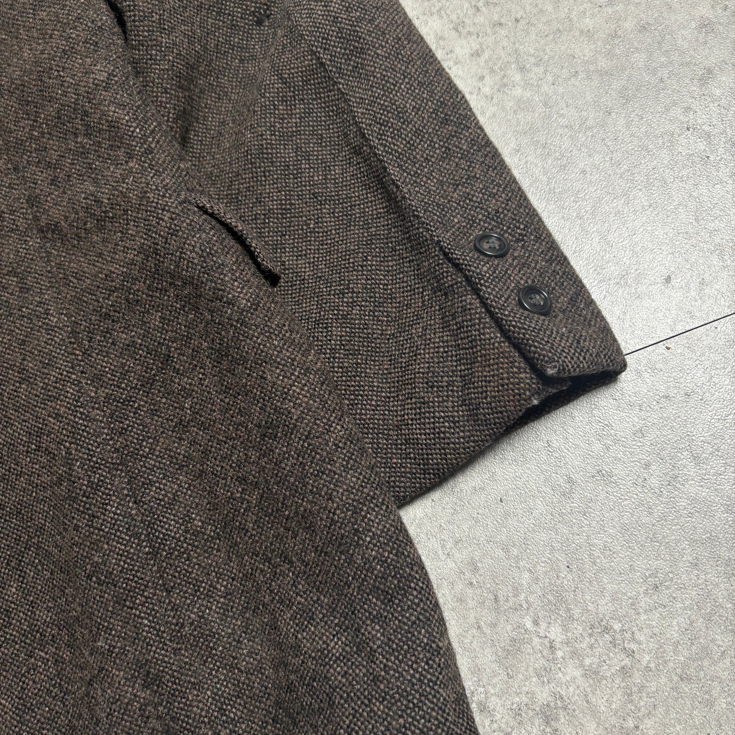 ハリスツィードシティボーイコーデ古着