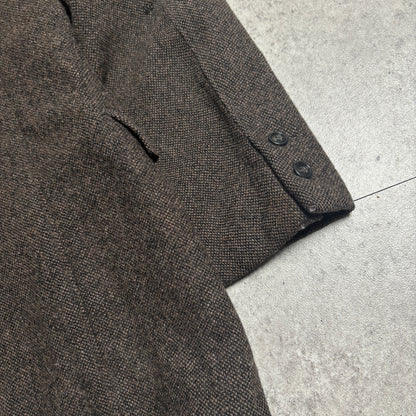 ハリスツィードシティボーイコーデ古着