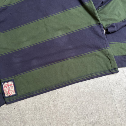 ラガーシャツシティボーイコーデ古着