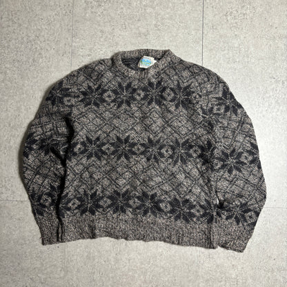 総柄ニットアメカジストリートコーデ古着