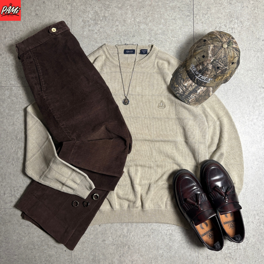 IZODコットンニットシティボーイコーデセット古着