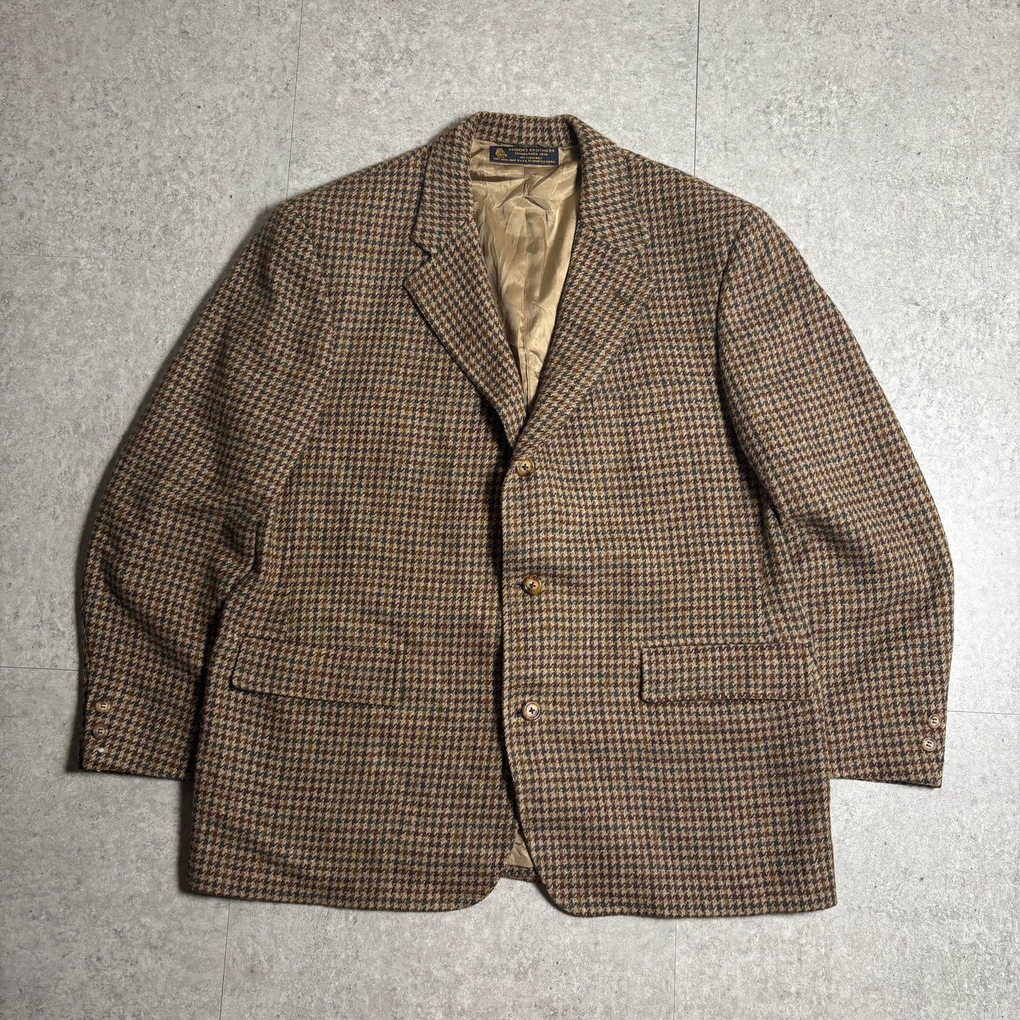 BROOKS BROTHERSガンクラブチェックシティボーイコーデ古着