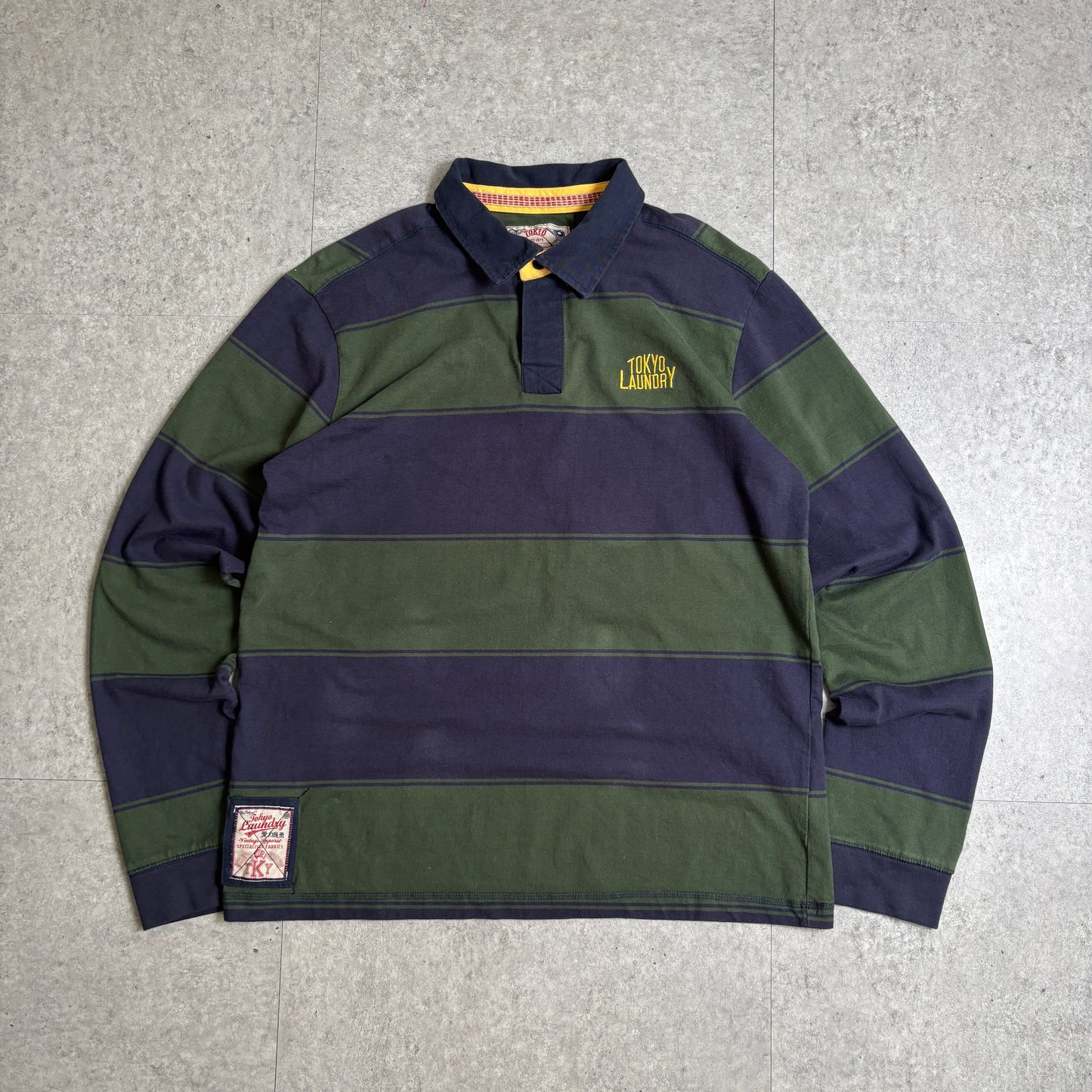 ラガーシャツシティボーイコーデ古着