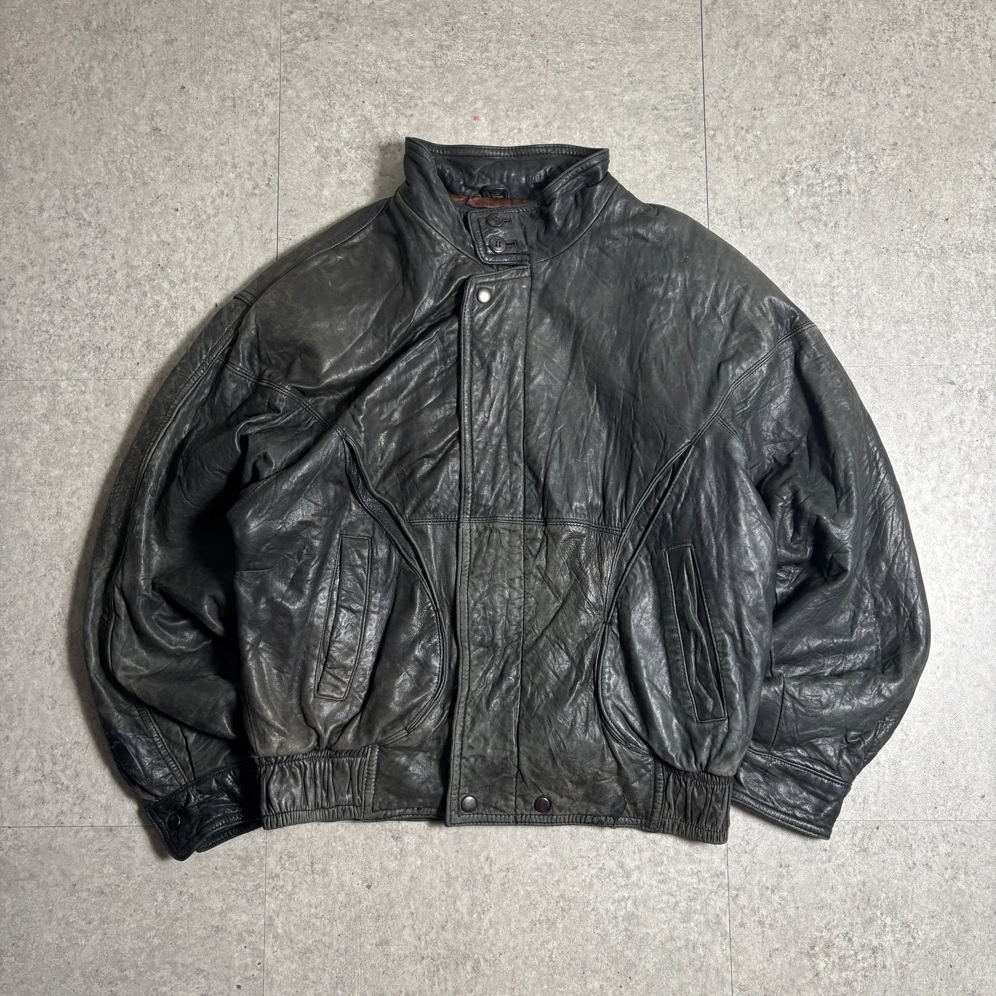 レザージャケットストリートコーデ古着