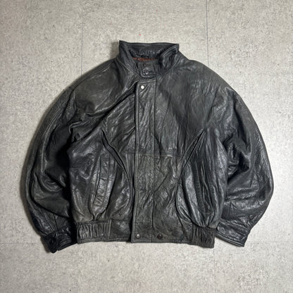 レザージャケットストリートコーデ古着