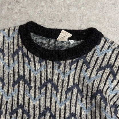 モヘアニットデニムシティボーイコーデ古着