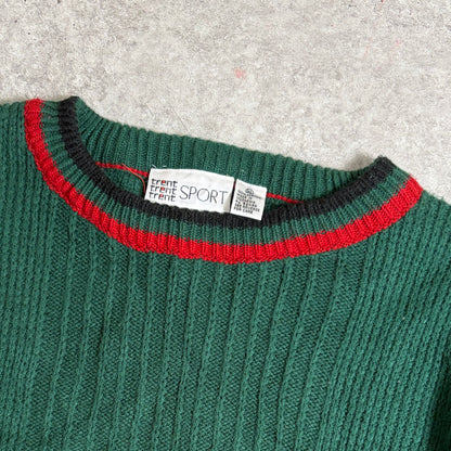 ニットブラックデニムシティボーイコーデ古着