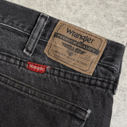 ジャガードニットブラックデニムコーデ古着