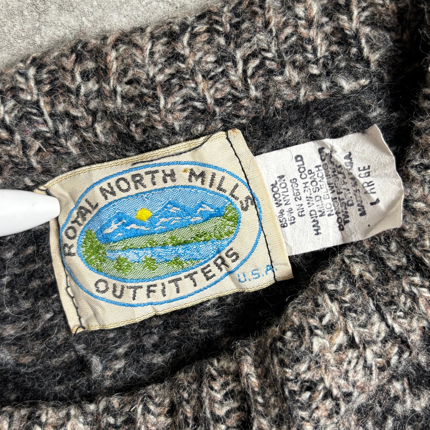 総柄ニットアメカジストリートコーデ古着