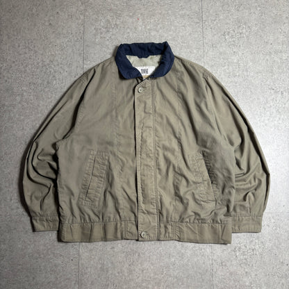 ハリントンジャケットベージュシティボーイコーデ古着