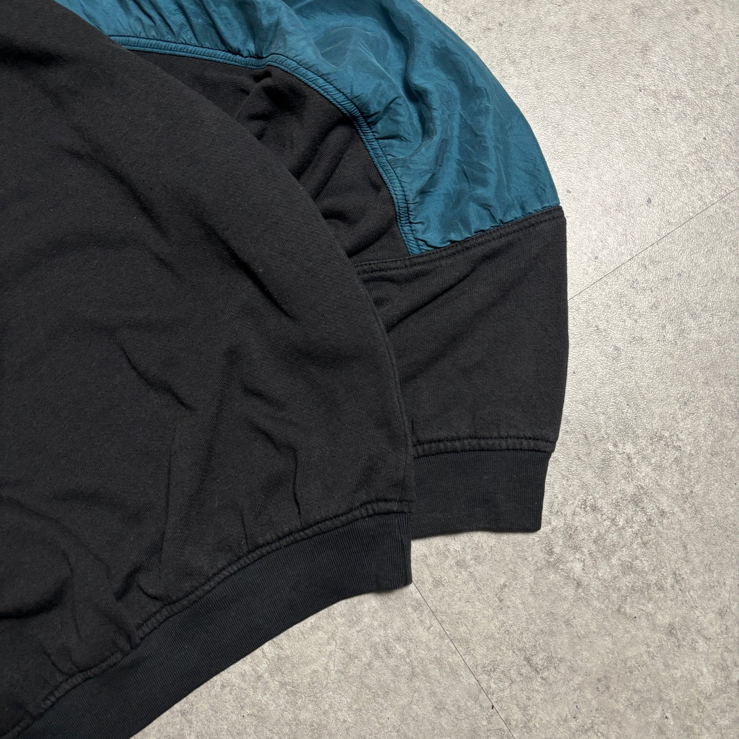 シルク切替スウェットストリートコーデ古着