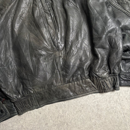 レザージャケットストリートコーデ古着