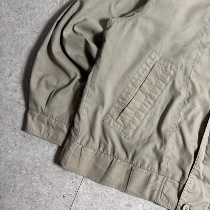 ハリントンジャケットベージュシティボーイコーデ古着