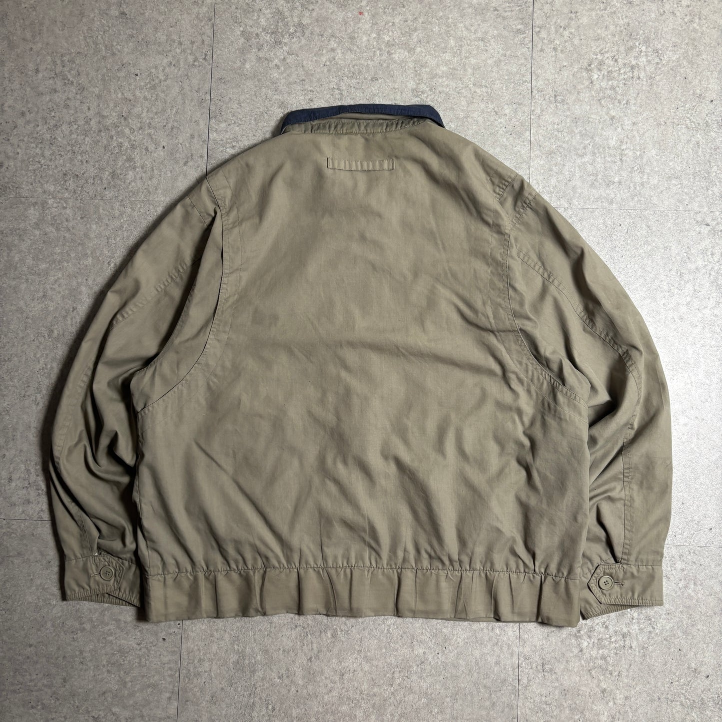 ハリントンジャケットベージュシティボーイコーデ古着